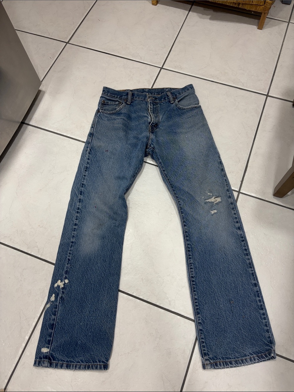Vintage Levi's 517 Bootcut Y2K Streetwear Workwear Distressed 30/30 Cowboy 3
